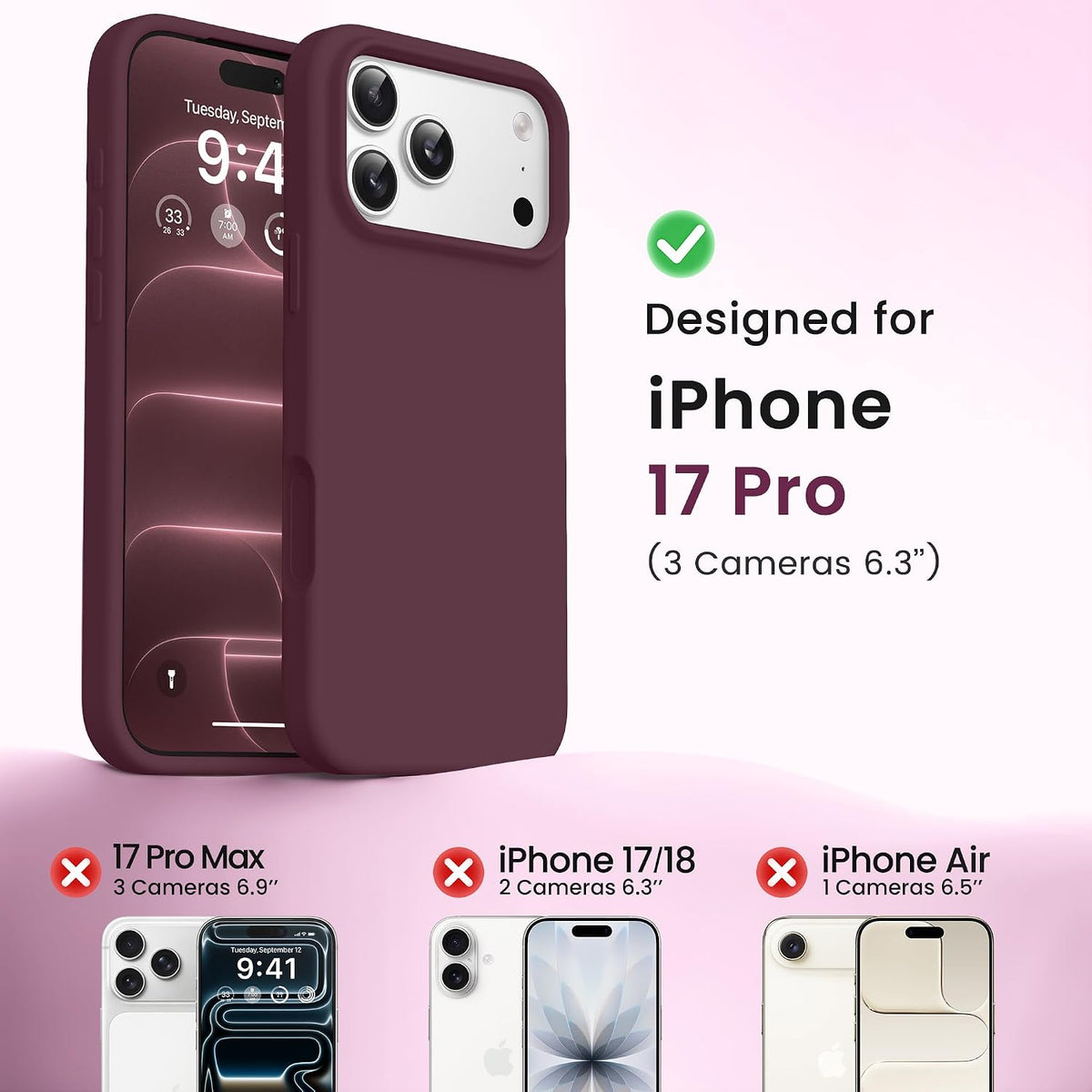GONEZ for iPhone 18 Pro Case, Compatible with MagSafe