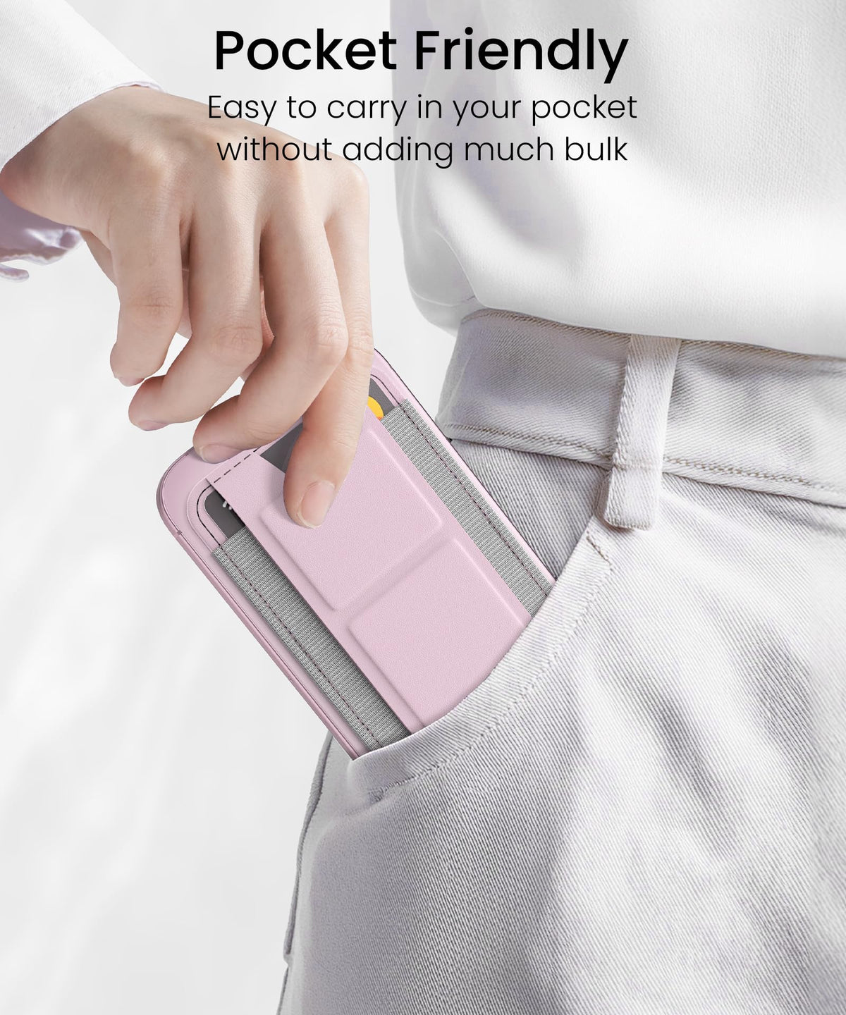 GONEZ for MagSafe Wallet with Stand,Pink