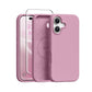 GONEZ Magnetic for iPhone 16 Case, Silicone Cover Black