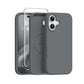 GONEZ Magnetic for iPhone 17 Case, Silicone Cover Peach Pink