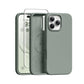 GONEZ Magnetic for iPhone 16 Pro Case, Silicone Cover Brown