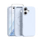 GONEZ Magnetic for iPhone 16 Case, Silicone Cover Chalk Pink