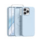 GONEZ Magnetic for iPhone 15 Pro Case, Silicone Cover Black