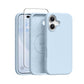 GONEZ Magnetic for iPhone 16 Case, Silicone Cover Black