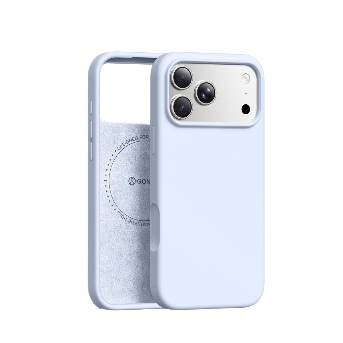 GONEZ Magnetic for iPhone 18 Pro Max Case/iPhone 17 Pro Max Case, Silicone Cover Stone
