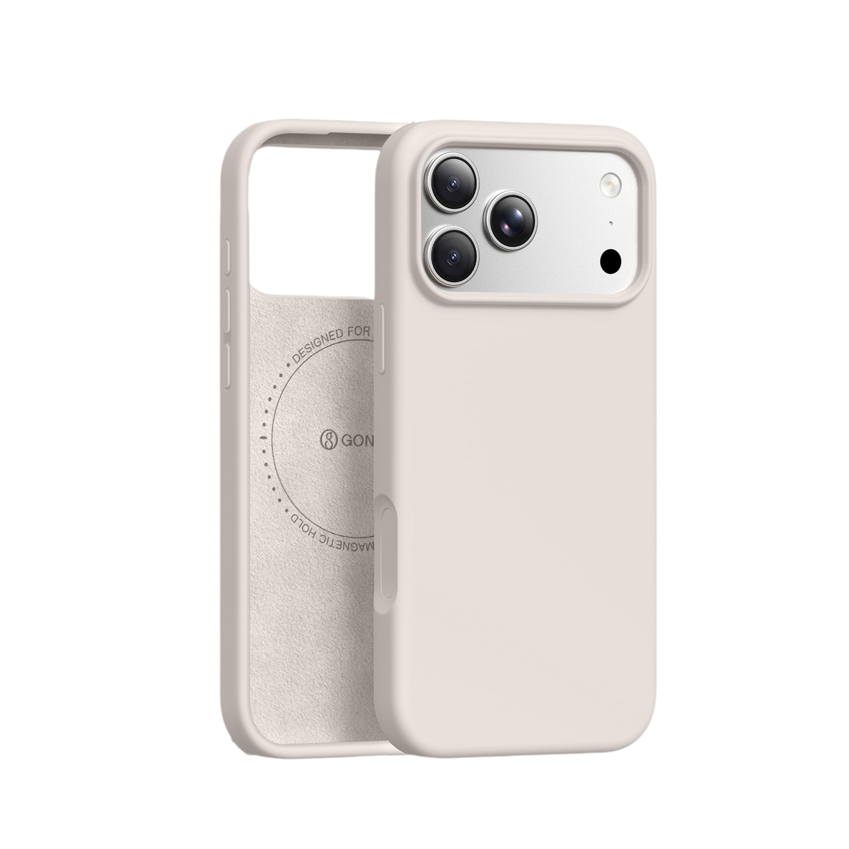 GONEZ Magnetic for iPhone 18 Pro Max Case/iPhone 17 Pro Max Case, Silicone Cover Stone