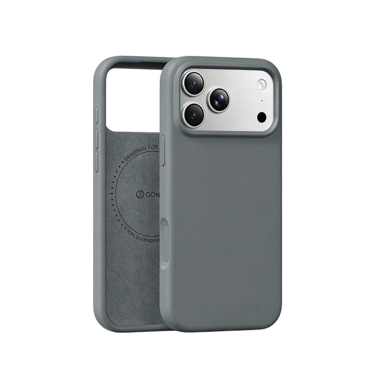GONEZ Magnetic for iPhone 18 Pro Max Case/iPhone 17 Pro Max Case, Silicone Cover Dark Blue