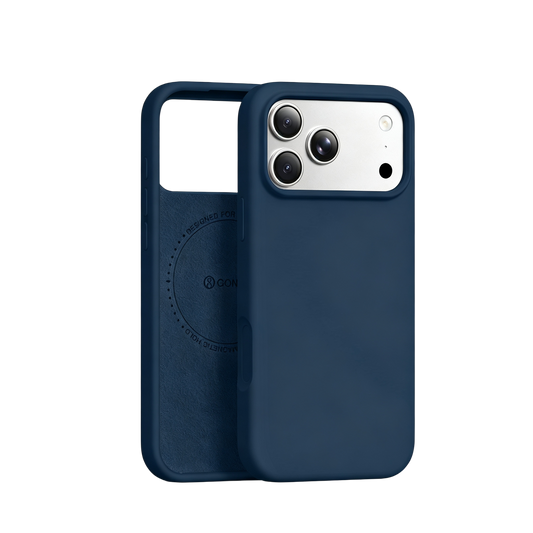 GONEZ Magnetic for iPhone 18 Pro Max Case/iPhone 17 Pro Max Case, Silicone Cover Dark Blue