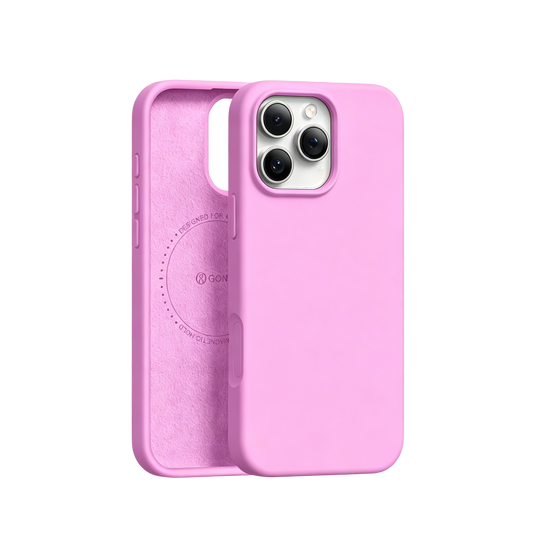 GONEZ Magnetic for iPhone 16 Pro Max Case, Silicone Cover Cherry Blossom