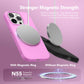 GONEZ Magnetic for iPhone 16 Pro Max Case, Silicone Cover Cherry Blossom