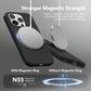 GONEZ Magnetic for iPhone 15 Pro Case, Silicone Cover Black