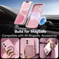 GONEZ Magnetic for iPhone 17 Case, Silicone Cover Peach Pink