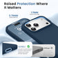 GONEZ Magnetic for iPhone 18 Pro Max Case/iPhone 17 Pro Max Case, Silicone Cover Dark Blue