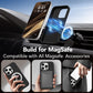 GONEZ Magnetic for iPhone 15 Pro Case, Silicone Cover Black