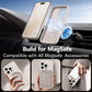 GONEZ Magnetic for iPhone 15 Pro Case, Silicone Cover Stone