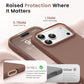 GONEZ Magnetic for iPhone 18 Pro Case/iPhone 17 Pro Case, Silicone Cover Brown