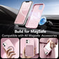 GONEZ Magnetic for iPhone 12/12 Pro Case, Silicone Cover Chalk Pink
