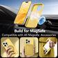 GONEZ Magnetic for iPhone 15 Pro Case, Silicone Cover Buttercream Yellow