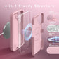 GONEZ Magnetic for iPhone 17 Case, Silicone Cover Peach Pink