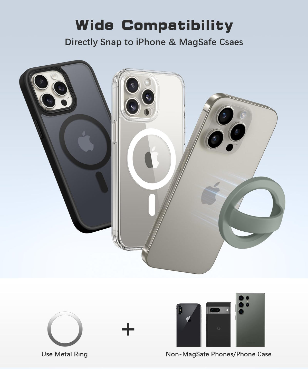 GONEZ Magnetic Phone Grip Compatible with MagSafe