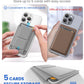 GONEZ for MagSafe Wallet with Stand,Light Grey
