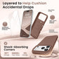 GONEZ Magnetic for iPhone 18 Pro Case/iPhone 17 Pro Case, Silicone Cover Brown