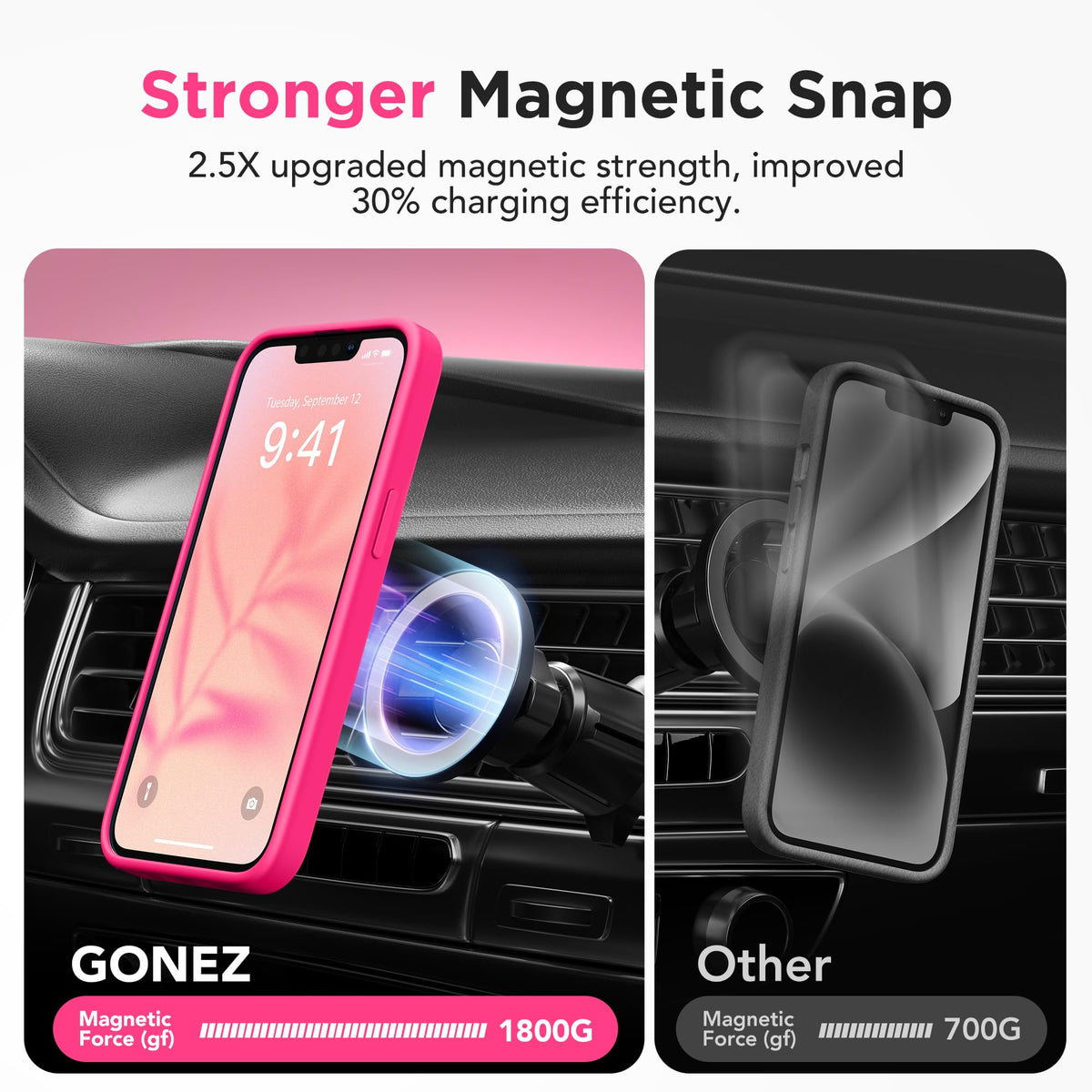 GONEZ Magnetic for iPhone 14 Case,Compatible with MagSafe