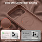 GONEZ Magnetic for iPhone 18 Pro Case/iPhone 17 Pro Case, Silicone Cover Brown