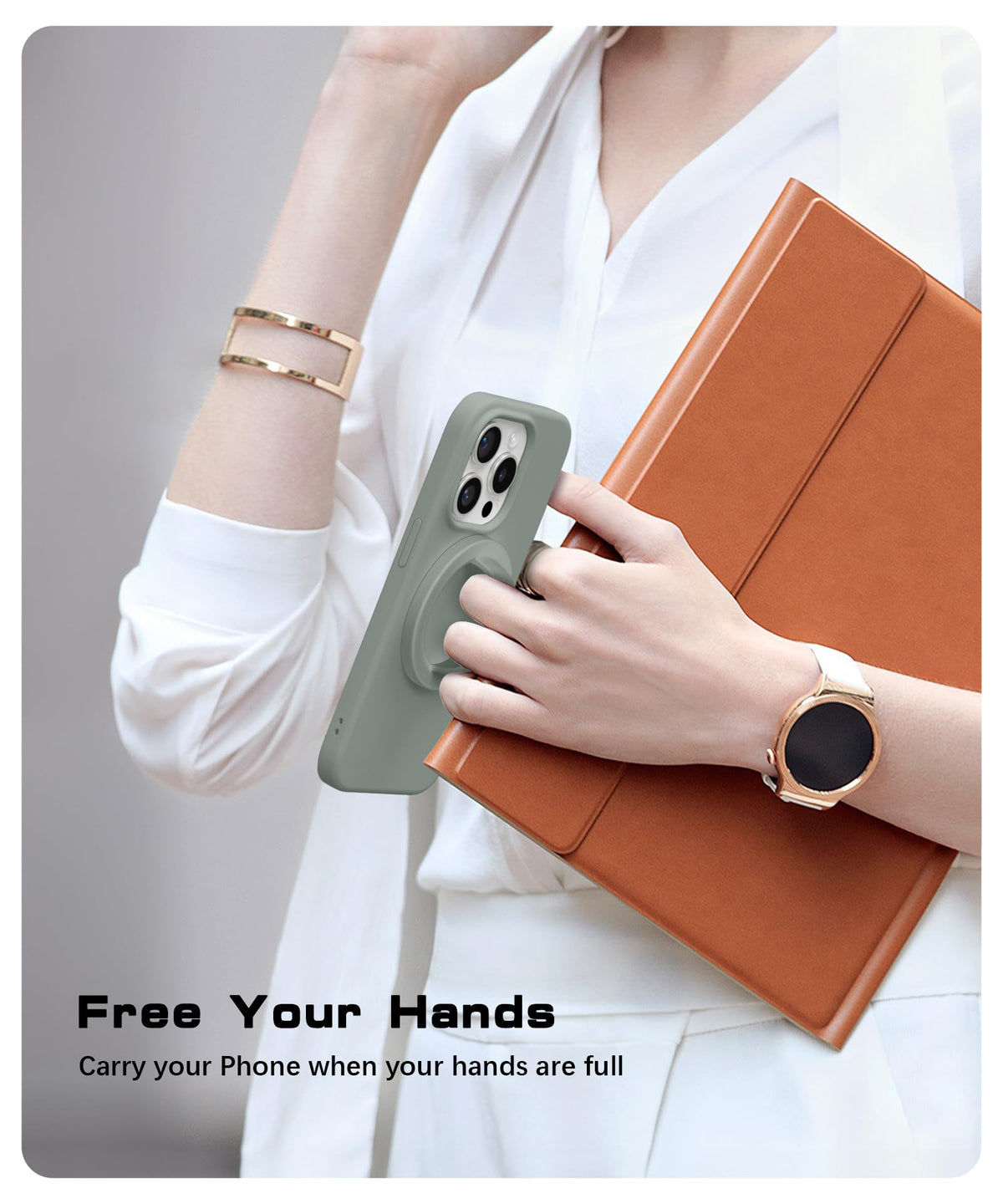 GONEZ Magnetic Phone Grip Compatible with MagSafe