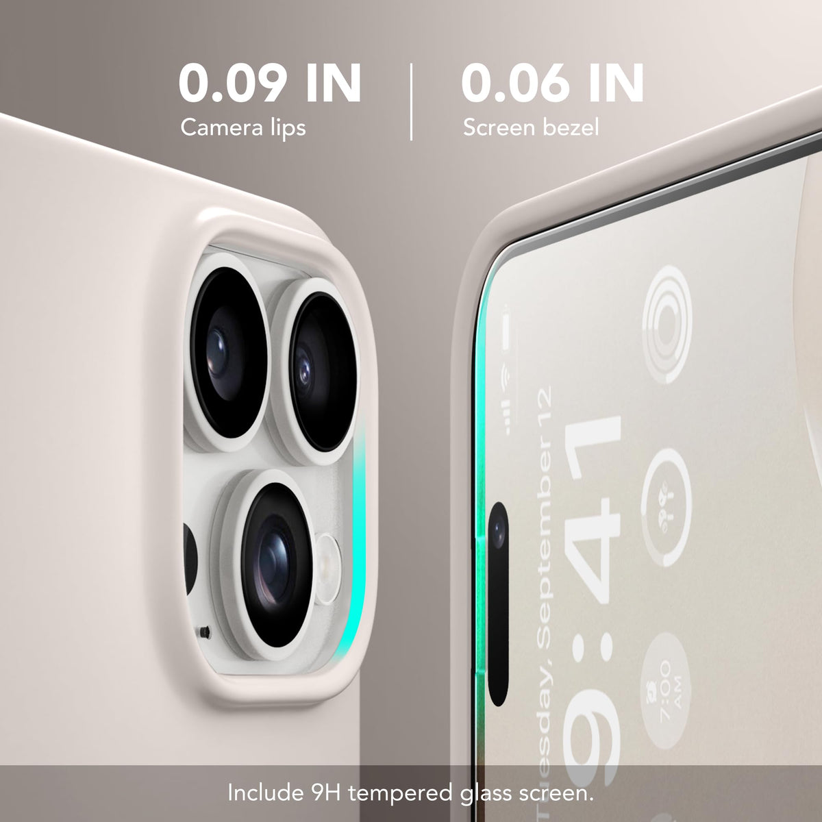 GONEZ Magnetic for iPhone 15 Pro Case, Silicone Cover Stone
