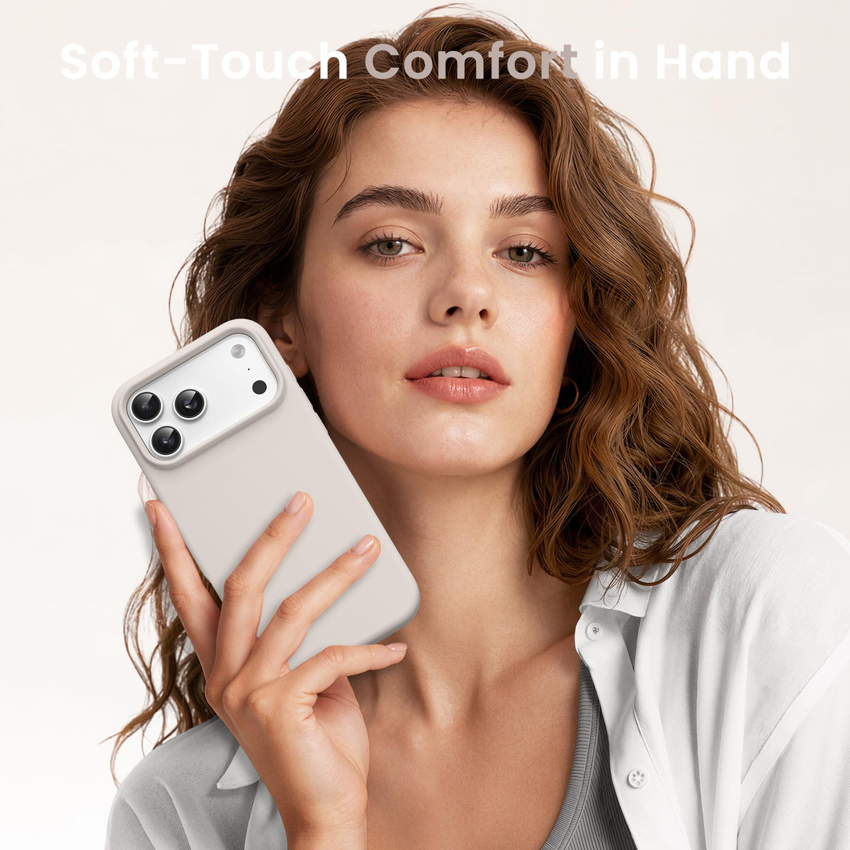 GONEZ Magnetic for iPhone 18 Pro Max Case/iPhone 17 Pro Max Case, Silicone Cover Stone