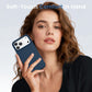 GONEZ Magnetic for iPhone 18 Pro Max Case/iPhone 17 Pro Max Case, Silicone Cover Dark Blue