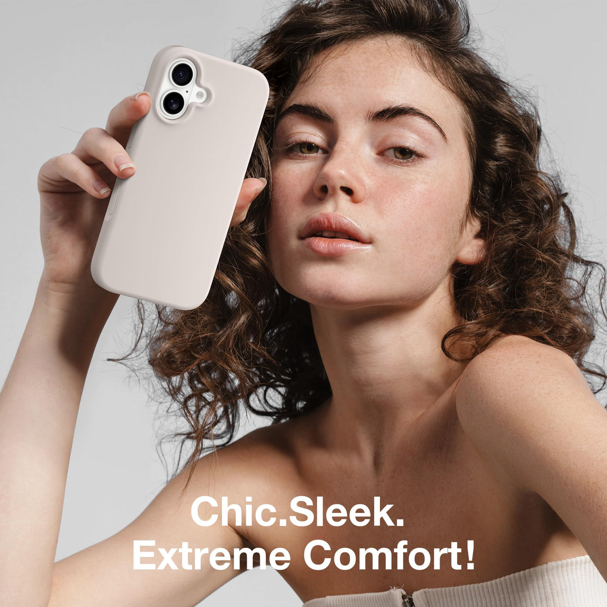 GONEZ Magnetic for iPhone 17 Case, Silicone Cover Stone