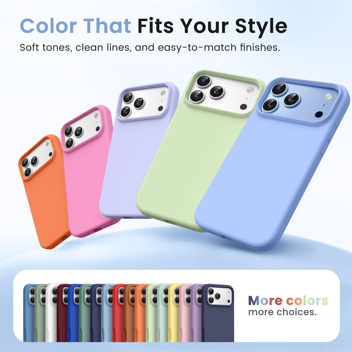 GONEZ for iPhone 18 Pro Case, Gulf Blue