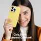 GONEZ Magnetic for iPhone 15 Pro Case, Silicone Cover Buttercream Yellow