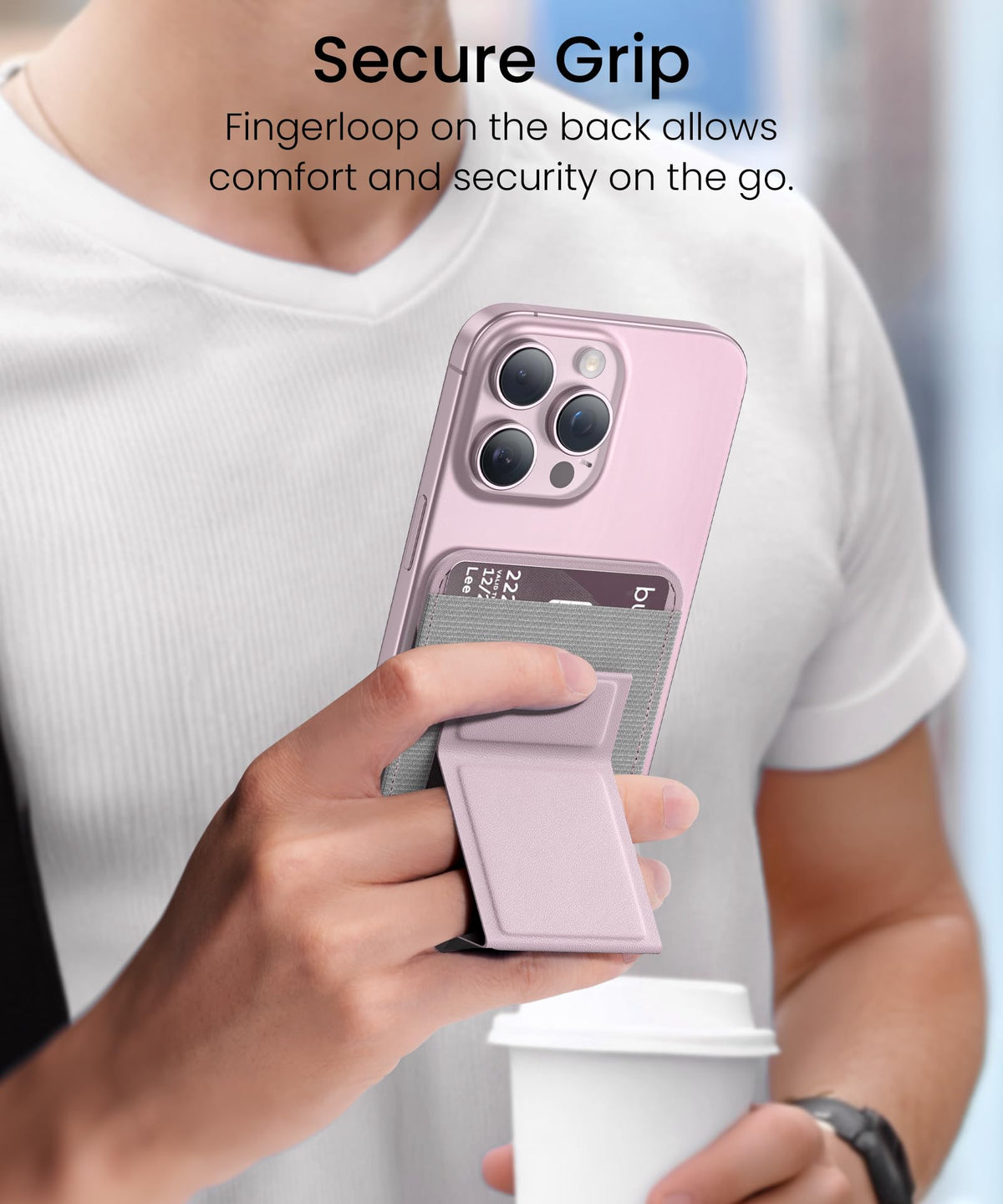GONEZ for MagSafe Wallet with Stand,Pink