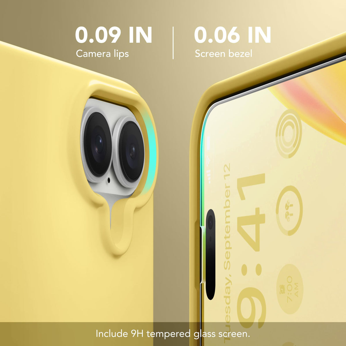 GONEZ Magnetic for iPhone 16 Case, Silicone Cover Buttercream Yellow