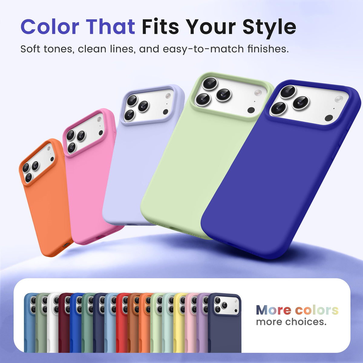 GONEZ for iPhone 18 Pro Max Case, Deep Blue