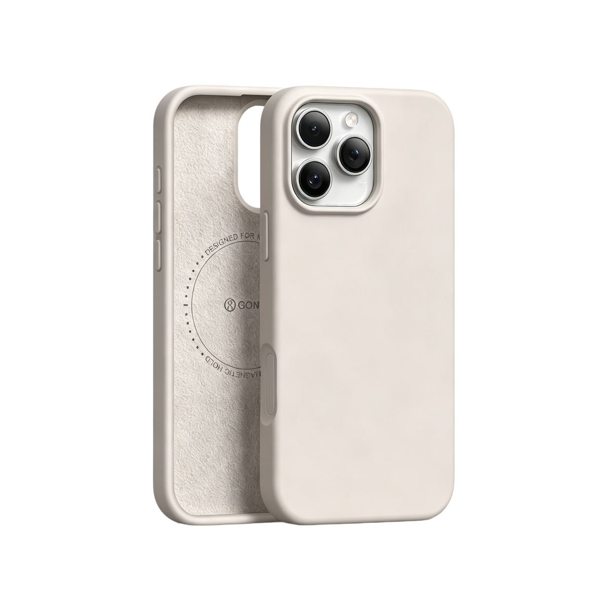 GONEZ Magnetic for iPhone 16 Pro Max Case, Silicone Cover Stone