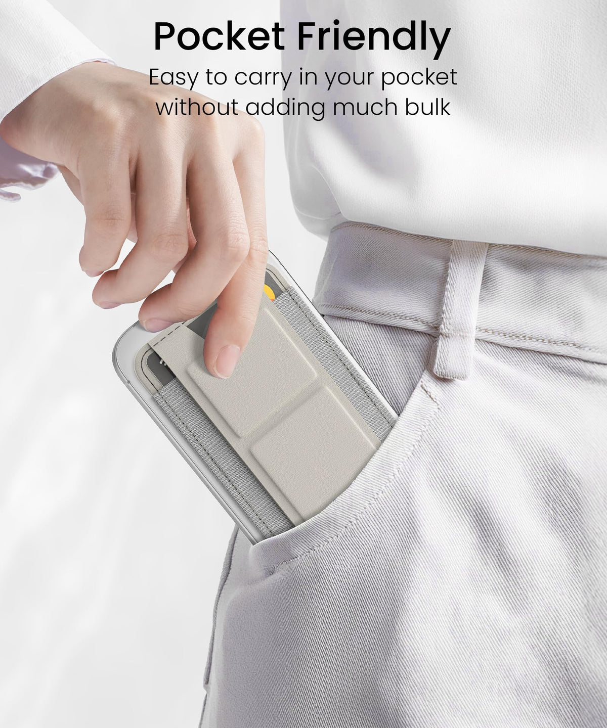 GONEZ for MagSafe Wallet with Stand, Stone