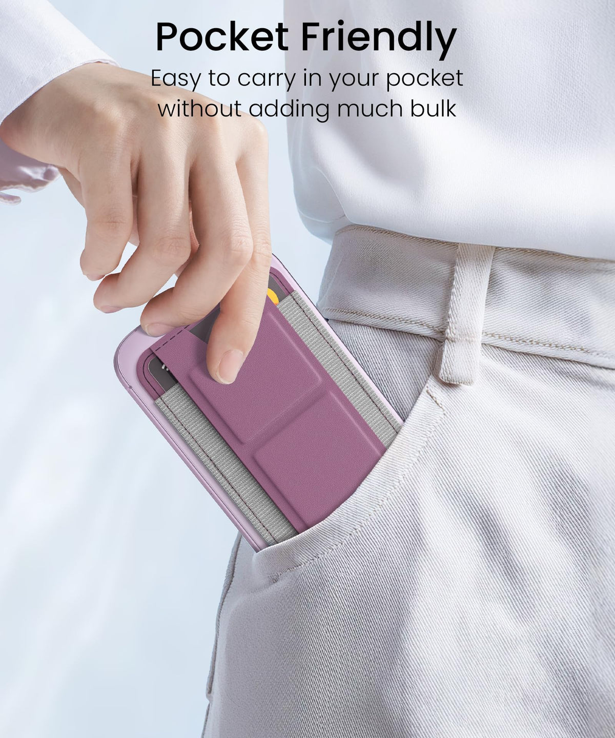 GONEZ for MagSafe Wallet with Stand, Blackcurrant