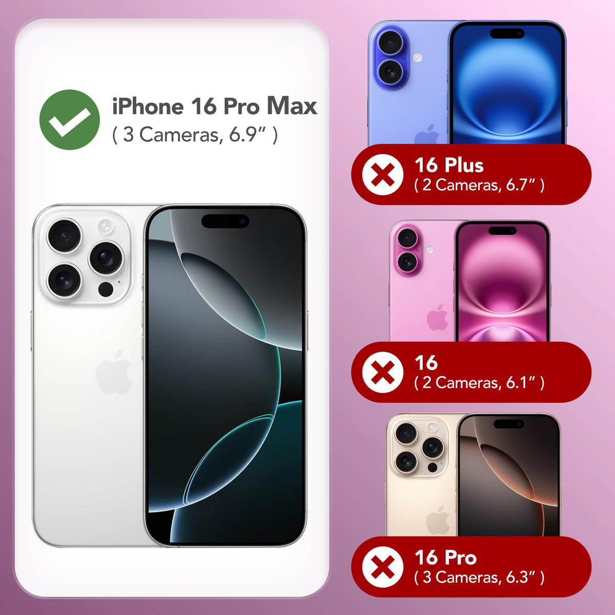 GONEZ Magnetic for iPhone 16 Pro Max Case, Silicone Cover Cherry Blossom