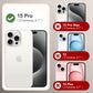 GONEZ Magnetic for iPhone 15 Pro Case, Silicone Cover Stone