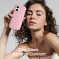 GONEZ Magnetic for iPhone 17 Case, Silicone Cover Peach Pink