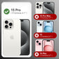 GONEZ Magnetic for iPhone 15 Pro Case, Silicone Cover Black